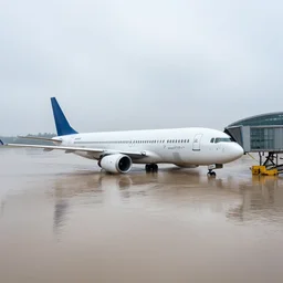 flooded airport