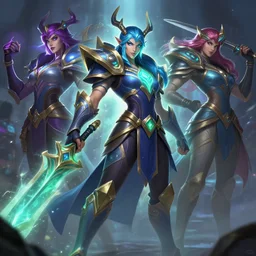 wukong league of legends wild rift hero champions arcane fantasy digital painting bioluminance alena aenami artworks in 4 k design by lois van baarle by sung choi by john kirby artgerm and greg rutkowski and magali villeneuve tank support marksman mage fighter assassin,