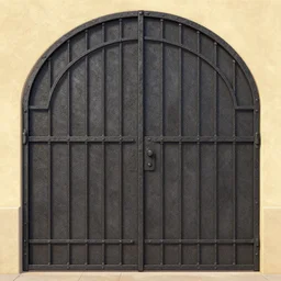 cartoon style iron arc gate door texture,, matte painting, 2 d texture