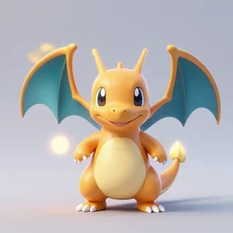 cute dragon pokemon, 3d, studio lighting