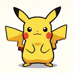 pixel art of pikachu, trending on pixel joint.
