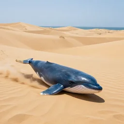 🐋 in sand dunes, photography