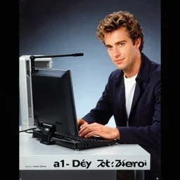 a 1 9 8 5 electronics ad in the style of andy zito