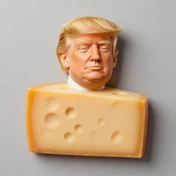 donald trump, made from cheese