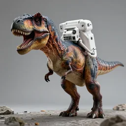 t _ rex wearing astronaut photography