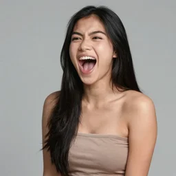 [ vietnamese mexican girl ]!! with long black hair, posing!!, screaming excitedly, trending on unsplash, professional photography, shot by jimmy nelson, slim aarons, hans bellmer, and peter kemp, pinterest portrait!!