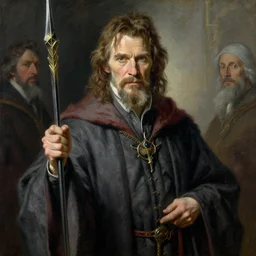 willem dafoe as a wizard, highly detailed painting by gaston bussiere, craig mullins, j. c. leyendecker, 8 k
