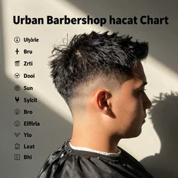 urban barbershop haircut chart