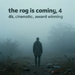 “the fog is coming, 4k, cinematic, award winning”