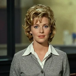 Olivia Newton-John as Sandy from Grease (1978), portrait. style Edward Hopper