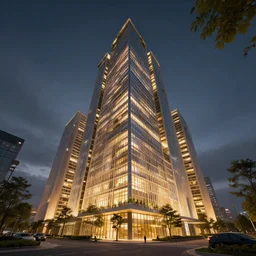 ignite the future, buildings with nature, one point perspective, dramatic lighting, 8 k, hyperrealism