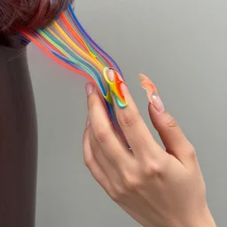 you can hear the colors flowing from her fingers by charmaine olivia