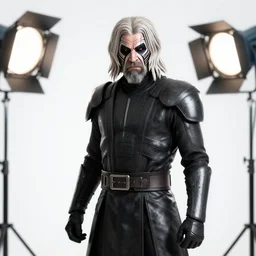 unreal engine 5 quality render, studio lighting, bright studio setting, photorealistic portrait, crisp quality and light reflections, highly detailed, still photo of kylo ren