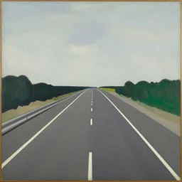 a painting of a highway, by moholy - nagy, laszlo