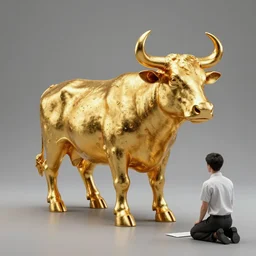 artificial intelligence, the new golden calf idol is high, humans on their knees are low