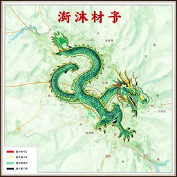 There is a dragon on the map of Linfen