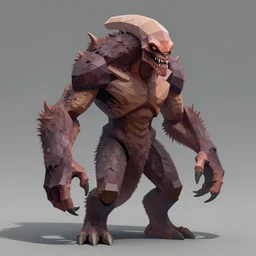 scalier skin for moisture retention, adapted to a drier climate, Genetic isolation with different environmental pressures yields a variant of yautja by michael vincent, 8k concept art, low poly, cinematic, horror, monsters, fur, shadows, full color, best practice, creature, cinematographic, stylized, low poly, realistic.