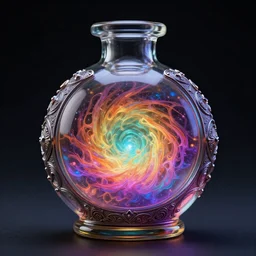 symmetry!! tiny cute an magic spherical glass bottle, liquid containing mysterious magic, intricate, surge round, medieval carved texture embellishment, in the darkabstract, artstation, greg rutkowski, dan mumford, wlop, beeple, bright colors ， octane render ， 8 k ， precision detail