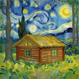 [ a log cabin in the forest ] [ van gogh ] [ maurice sendak ]