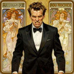 a very angry man, by Stanley Artgerm Lau , greg rutkowski, thomas kindkade, alphonse mucha, loish, norman rockwell