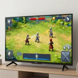 a knight play action game on TV