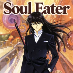 album cover, text soul eater