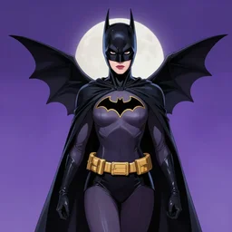 batgirl in the style of tim burton