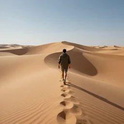 a hyper detailed photo of walking across a summit of a beautiful dune range, sand, photorealistic, unreal engine 5, 8 k post production, cinematographic, ray tracing, v - ray, octane render, go pro, artstation trending, concept art