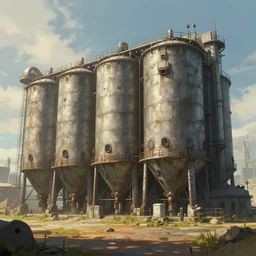 A scifi granary, cgsociety, artstationhq