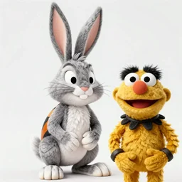 [ bugs bunny ]! as [ a muppet ]!, 4 k photorealistic!! photography, trending on [ unsplash ]!, pinterest contest winner, [ 4 k ], intricate, [ portrait ]!