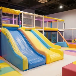 infinite soft play area, highly detailed, 8 k, hdr, smooth, sharp focus, high resolution, award - winning photo