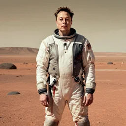 Photo of elon musk on mars