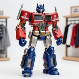 “optimus prime shopping for clothes at hot topic”