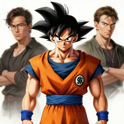 character concept portrait, goku, style digital painting, concept art, smooth, sharp focus, illustration by ruan jia and mandy jurgens and william - adolphe bouguereau, artgerm