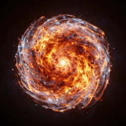 hyper-detailed 3d render, a supernova made of both glass and fire, unreal engine 5,