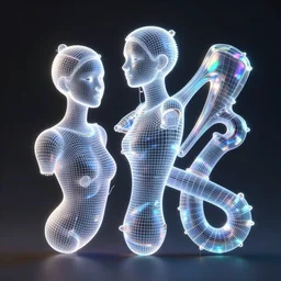 high poly 3 d glowing wireframe models, ultra realistic, intricate details, holographic artifacts, highly detailed by peter mohrbacher, boris vallejo, hajime sorayama, wayne barlowe, paolo eleuteri serpieri
