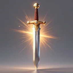 3d model of an epic sword, handpainted, stylized