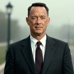 tom hanks as forrest gump is a matrix agent, hyper realistic, digital art