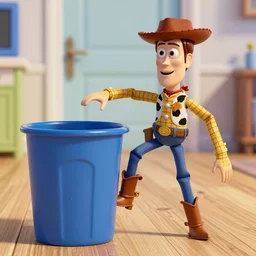 andy from toy story thrown out the trash