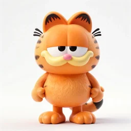 garfield from garfield highly detailed 3d render unreal engine 4k 8k