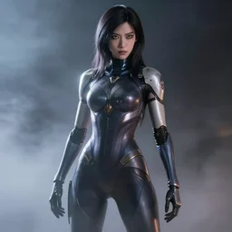 alita battle angel, soft light,, cinematic, high resolution, concept art, dark atmosphere, fog, trending, stunning shot
