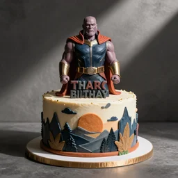 thanos birthday cake