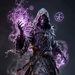 a necromancer pulsing with necrotic energy, art by greg staples, power auras, sigils, tattered cloth robes, substance 3 d painter, pbr textures, physical based rendering, cinematic, hyper realism, high detail, octane render, unreal engine, 8 k, smooth gradients, high contrast, depth of field, aperture f 2. 8