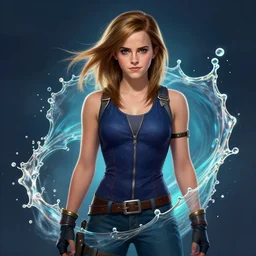 Splash art of Emma Watson from league of legends, 4K, UHD, High quality, Trending on Artstation HQ
