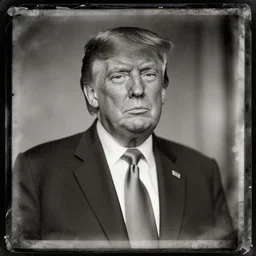 tintype photo of donald trump