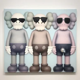 balenciaga shades ad by shusei nagaoka, kaws, david rudnick, airbrush on canvas, pastell colours, cell shaded, 8 k, serien, moloe, mondoe, demesio, monteige, 3 ek, morettonim, derelio