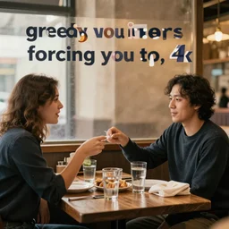 “greedy waiters forcing you to tip, 4k, award winning”