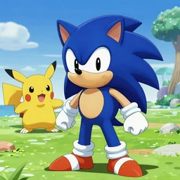 sonic as a pokemon master