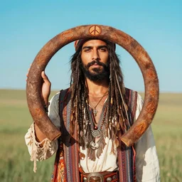 peace sign hippie style