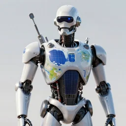 Robocop of the Flat Earth, solar punk